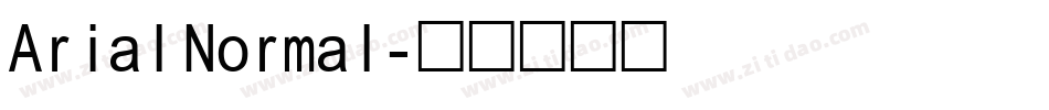 Arial Normal字体转换